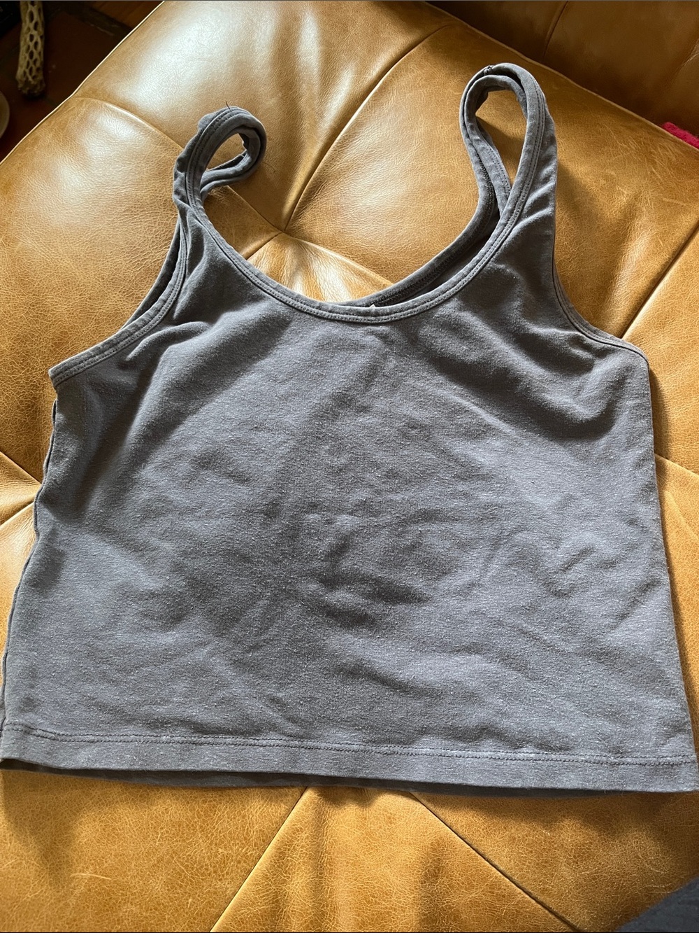 Jungmaven sporty tank in gray, size small